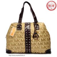 michael kors logo-print groot khaki bakken Handtas Model wsuoj249